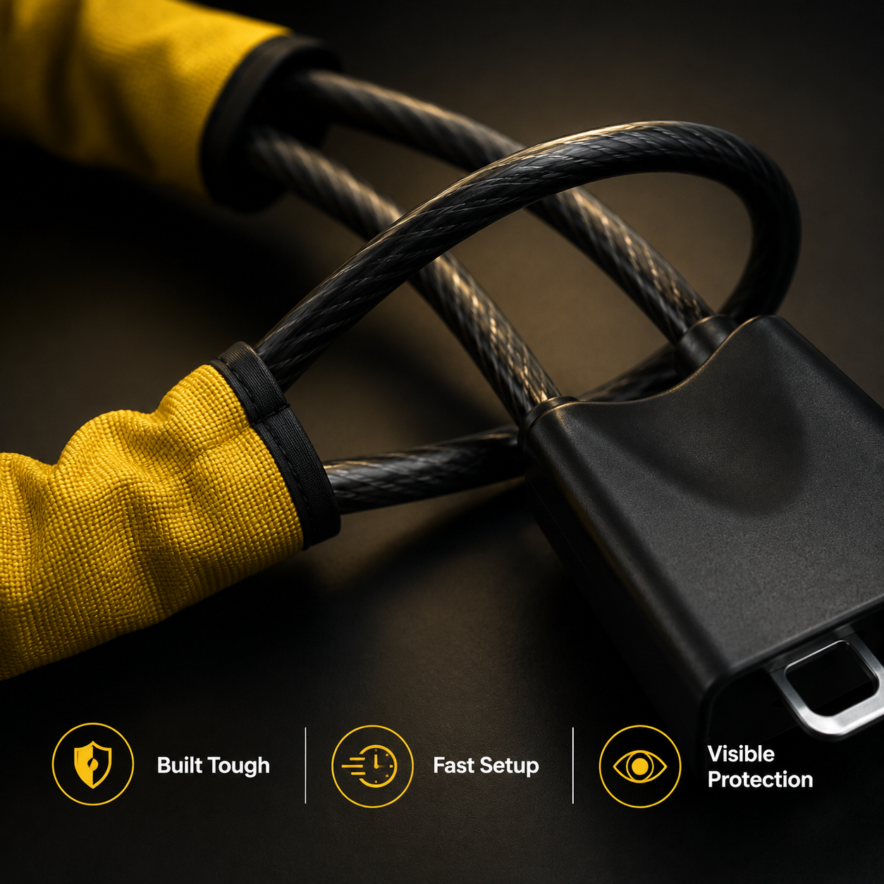 SteerVault Steering Wheel Lock — Heavy Duty Anti-Theft