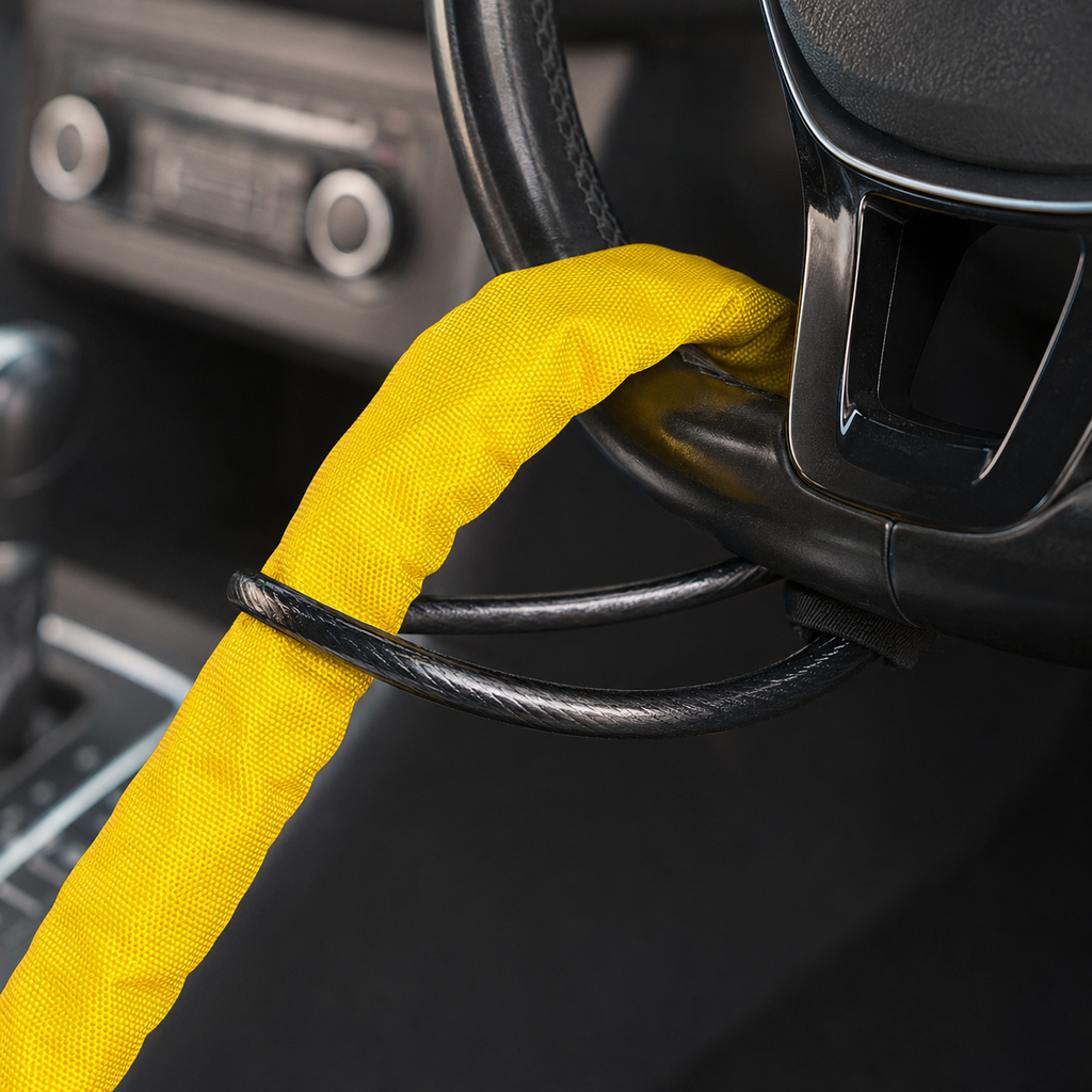 SteerVault Steering Wheel Lock — Heavy Duty Anti-Theft
