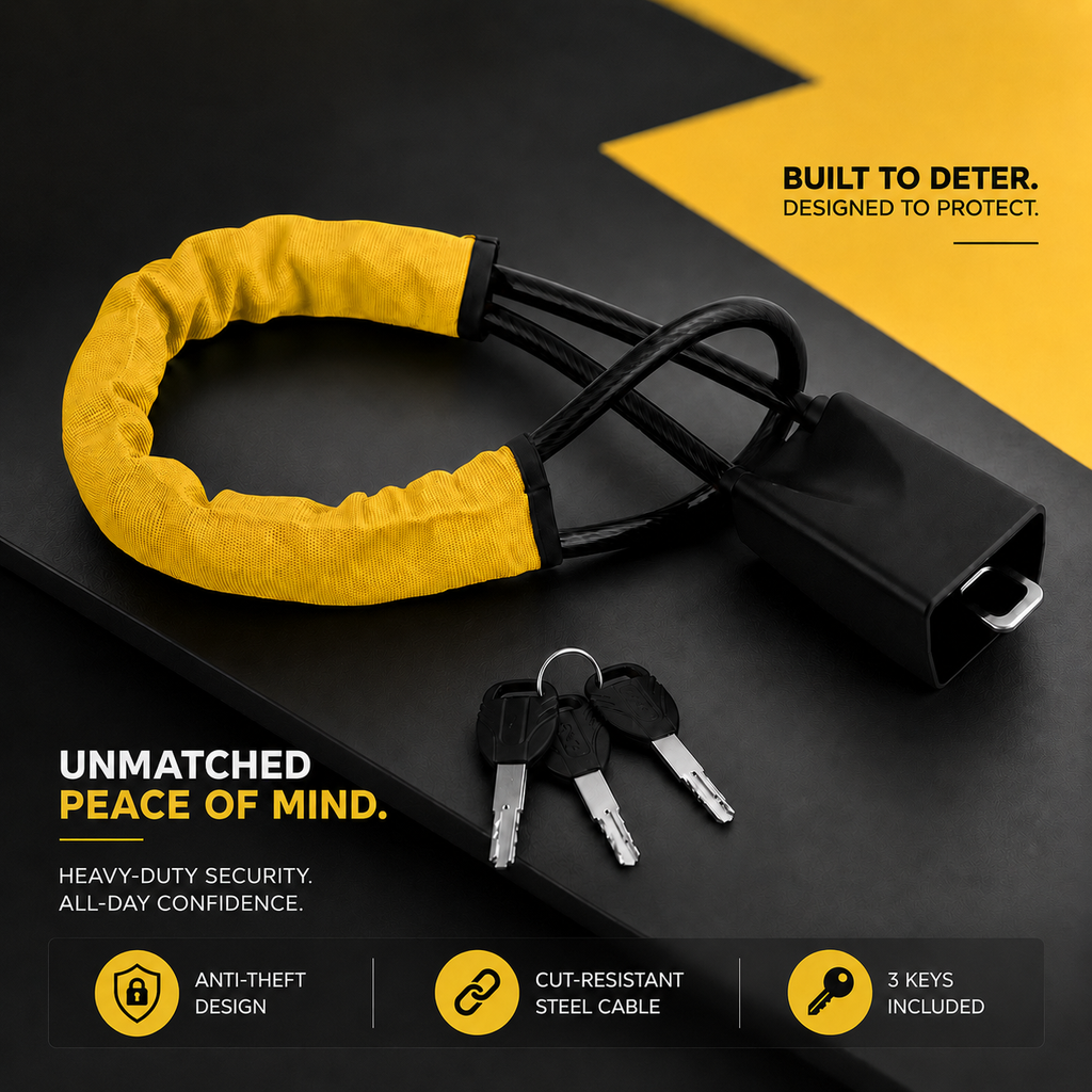 SteerVault Steering Wheel Lock — Heavy Duty Anti-Theft